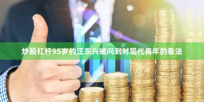 炒股杠杆95岁的汪东兴被问到对现代青年的看法